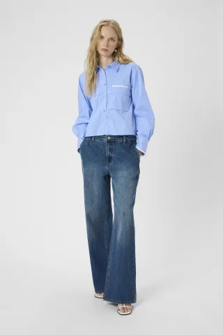 Langarm - Hemd KBAmy Classic fit blue