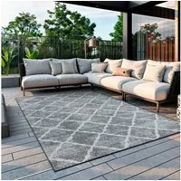 OTTO home Outdoorteppich Veyla, LAGERRÄUMUNG!, rechteckig, Höhe: 8 mm, Rauten Muster, In- und Outdoor geeignet, Terrasse & Balkon