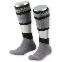 Isar-Trachten Trachtensocken Loferl - BUBI - grau/dunkelgrün