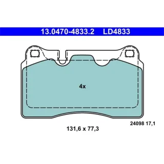 ATE Ceramic Bremsbel?ge vorne Seat Leon VW Touareg