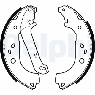 Delphi Bremsbacken hinten Ford Focus 2