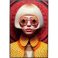 Kare Design LED-Bild Bild Fancy Blonde Lady 120x80cm
