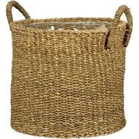 Scheurich Blumentopf Scheurich Blumentopf Ø 24 cm Seegras natur mit