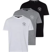 H.I.S T-Shirt (Packung, 3-tlg., 3er-Pack) schmal geschnitten, bedrucktes Design, aus 100% Baumwolle