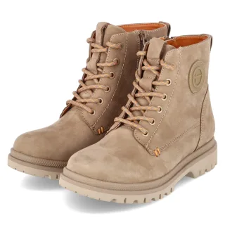 Tamaris Schnürboots - Gr. 36 - Braun - Rauleder