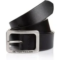 TOM TAILOR Ledergürtel TTEVE 4 cm breiter Damen Ledergürtel, kalssiches Must-Have