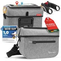 MIVELO Lenkertasche Fahrradtasche Lenker für KLICKfix, Fahrrad Tasche wasserdicht, KLICKfix kompatibel