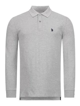 U.S. POLO ASSN. Herren Longsleeve Poloshirt aus Baumwoll-Elasthan