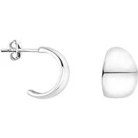 Sofia Milani Paar Creolen Breit, 925 Silber Damen Schmuck - E1763