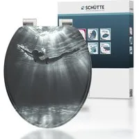 Schütte WC-Sitz DEEP DIVE, aus MDF mit Absenkautomatik, kratzfest und bruchsicher