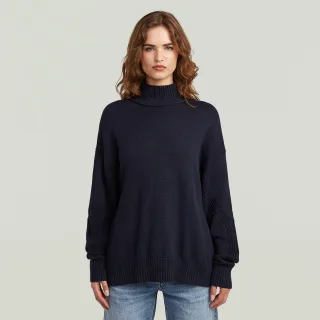 G-Star - Milano high neck knit wmn osaka blue - Gr. - XL