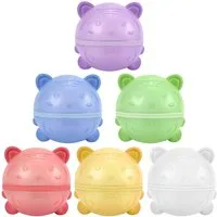 BlingBin Wasserball Wiederverwendbar,Silikon Wasserbomben Selbstschließend magnetische (6er Set, 6-St., (L x B x H): 7,2 x 7,2 x 7,2 cm), für Kinder & Erwachsene, Wasserspielzeuge für Sommer Schlachtspaß
