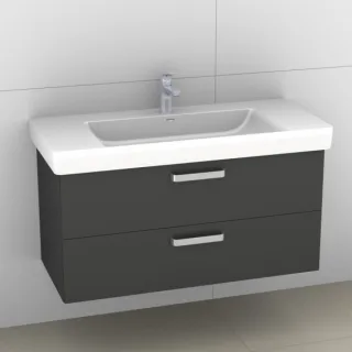Artiqua 415 Waschtischunterschrank für Pro S 813966 Anthrazit Glanz, 415-WU2L-L58-7065-51 415-WU2L-L58-7065-51