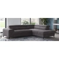 COTTA Ecksofa Aura L-Form, B: 260 cm, mit Bettfunktion, Bettkasten & Kopfteilverstellung