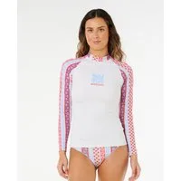 Rip Curl Rash Guard Coastal Instinct UPF Long Sleeve Rash Vest