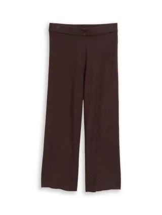 Tom Tailor - Strickhose mit weitem Bein braun - Gr. - 38