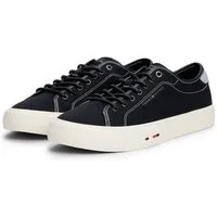 Tommy Hilfiger TH HI VULC STREET CANVAS Sneaker, Freizeitschuh, Halbschuh, Schnürschuh mit Logoflag im Plateau