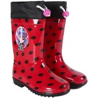 Miraculous - Ladybug Regenstiefel Wasserdichte Gummistiefel für Kinder Gummistiefel