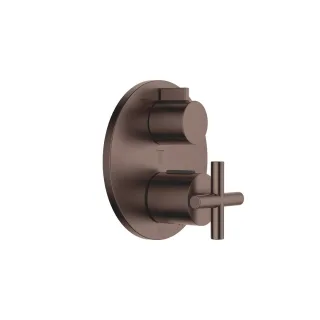 Dornbracht UP-Thermostat mit Dreiwege-Mengenregulierung TARA 36427892 Dark Bronze gebürstet,36427892 36427892-43