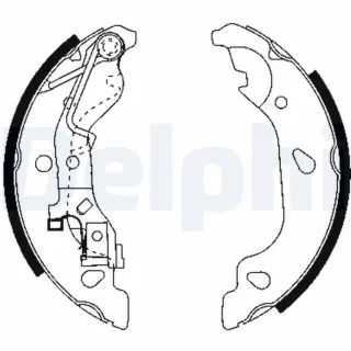 Delphi Bremsbacken hinten Fiat Punto 188 LS1859