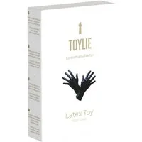 Toylie Latexhandschuhe Toylie Latex Handschuhe (talkumiert, für hohen Tragekomfort, 1-St., 1 Paar, wiederverwendbare Latexhandschuhe) schwarz, nahtlos, mit anatomischer Passform
