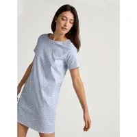 CALIDA Nachthemd Favourites Sleep Pure Cotton, Interlock-Qualität, Kurzarm, weich, bequem