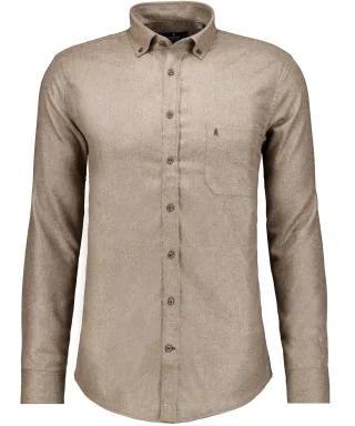 RAGMAN - Uni-Hemd Ceramica, Button-down-Kragen beige - Gr. - M