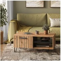 Vicco Couchtisch Amber, Eiche Wotan, 90 x 50 cm (1-St)