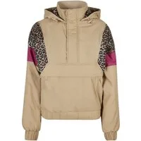 URBAN CLASSICS Allwetterjacke Urban Classics Damen Ladies AOP Mixed Pull Over Jacket (1-St)