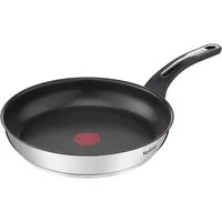 Tefal Bratpfanne 1x Tefal G6 Bratpfanne 30 cm beschichtet, E3000704, Cranberry, Edelstahl (1-tlg), Edelstahl, Antihaftbeschichtung