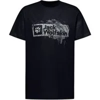 Jack Wolfskin T-Shirt Brand T M mit Logo-Print auf der Vorderseite