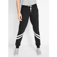 bonprix Sweathose aus Baumwolle und Polyester, Loose Fit, mit Elastik-Bündchen