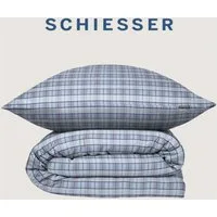 Schiesser Bettwäsche Kate aus weicher Baumwolle mit zeitlosen Karos, Renforcé, 2 teilig, MADE IN GREEN by OEKO-TEX®