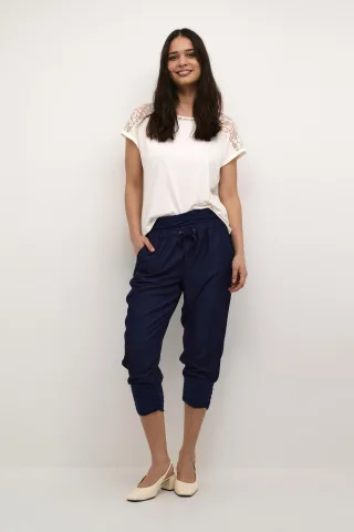 Casual Hose Loose fit Navy Blazer navy blue