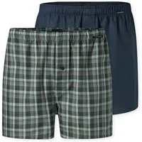 Schiesser Weiter Boxer Boxershorts Multipacks (2er Pack) mit Eingriff, Knopf