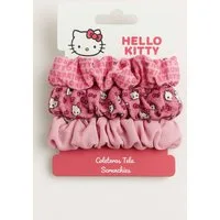 Cerda Haargummi Hello Kitty Haargummi Set – 3 Scrunchies für Kinder im süßen Design