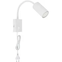GLOBO LIGHTING Wandleuchte, Leuchtmittel nicht inklusive, Wand- Leselampe für Schlafzimmer Leselampe
