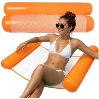 Moto Active Luftmatratze Wasserhängematte aufblasbar Pool Luftmatratze Netz Kopfkissen Strand, (Wasserhängematte Badeinsel in 3 Farben, 1-St., 120x70cm), Netzfläche Kopfkissen Pool Strand