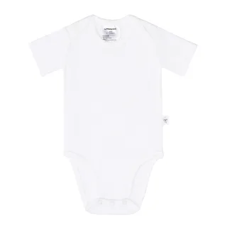Lässig Baby Body Kurzarm - gerippt - Milky 74/80