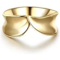 Glanzstücke München Silberring gelbgold, aus Sterling Silber