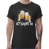 Shirtracer T-Shirt O Zapft is Bier O'zapft is Anstich Es ist angezapft Mode für Oktoberfest Herren