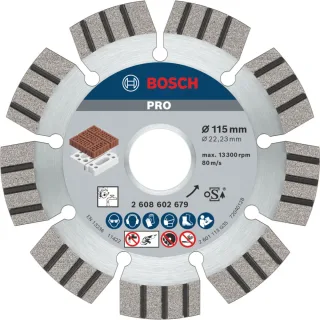 Bosch PRO Diamanttrennscheibe Best for Abrasive, 115/125 - 2608602679
