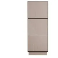 UEV Schuhschrank mit 2/3 Klappen schmal Schuhkommode mit Kippschutz Schuhregal (Packung, Schuhständeregal mit Drucktüröffner für Flur Eingang Platzsparend) Trennwände verstellbar und abnehmbar für verschiedene Schuhtypen