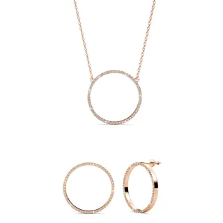Olina Sets - Roségold und Kristall