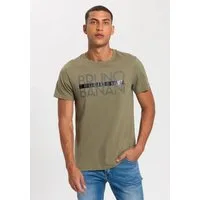 Bruno Banani T-Shirt kurzärmelig, schmal geschnitten, bedruckt, aus Baumwolle