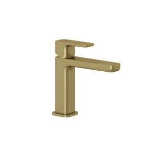 KLUDI-RENON Waschtisch-Einhandmischer 110 mit Ablaufgarnitur Brushed gold PVD 42280N075