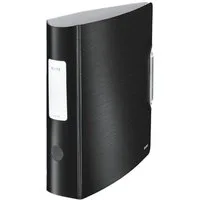LEITZ Aktenordner 180° Active Style 1108, Ordner breit, Alu-Optik, aufgeklebtes Rückenschild