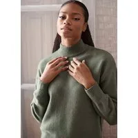 LASCANA Strickpullover mit Stehkragen und Rippbündchen, Loungewear
