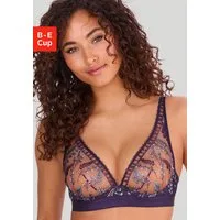 LASCANA Bügel-BH Mirabel, Amira-Kollektion mit Blumenstickerei auf transparentem Mesh, transparente Unterwäsche