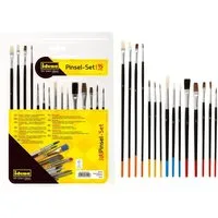 Idena Pinsel Idena 60109 - Pinselset, 15-teilig, verschiedene Sorten, Borstenpinsel